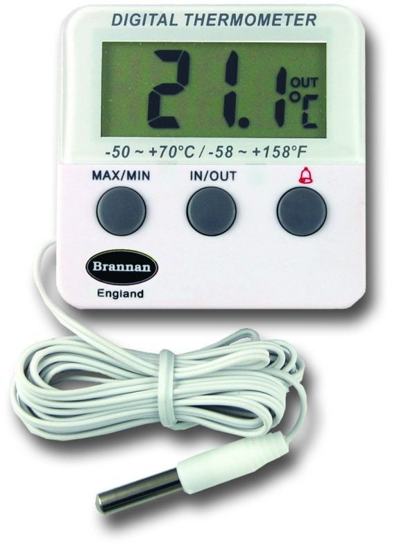 BRANNAN TWIN READING  MAX/MIN & ALARM  DIGITAL THERMOMETER