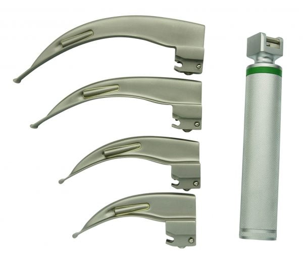 MACINTOSH LARYNGOSCOPE-4 BLADES (FIBER OPTIC)