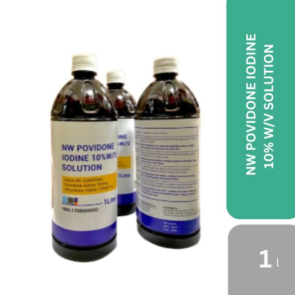 POVIDONE-IODINE 10% ANTISEPTIC SOLUTION  1L