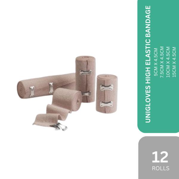 UNIGLOVES HIGH ELASTIC BANDAGE - 12pcs/bag