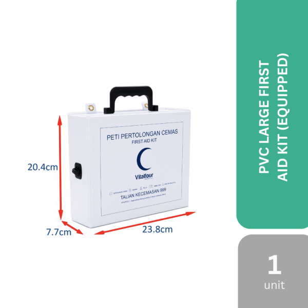 PVC FIRST AID BOX (EQUIPPED) LARGE