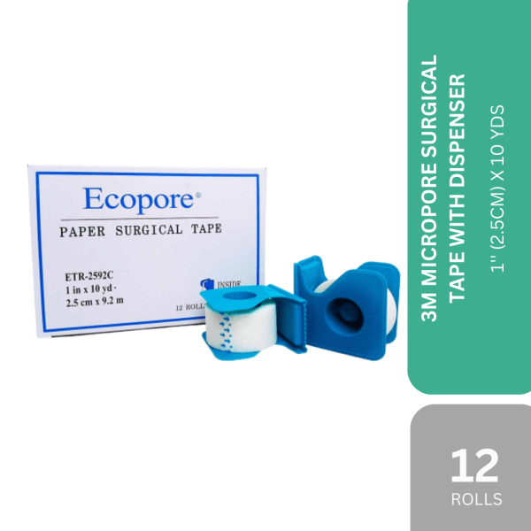 ECOPORE SURGICAL TAPE WITH DISPENSER