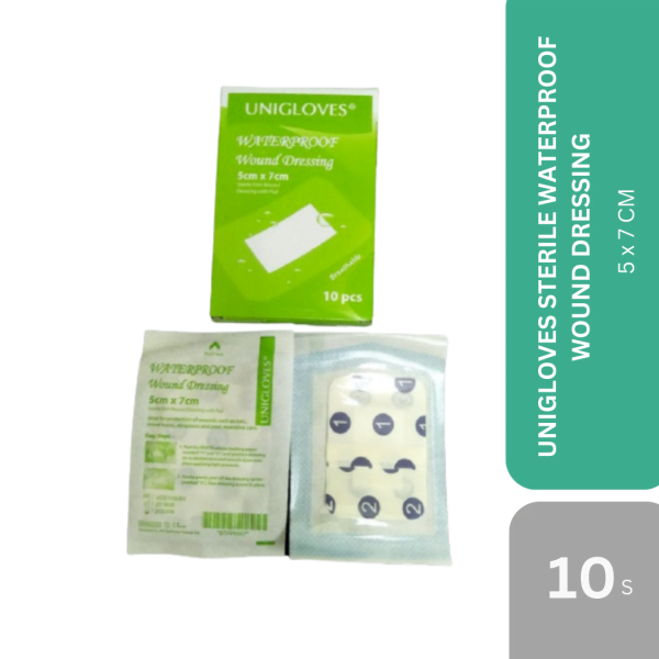 UNIGLOVES STERILE WATERPROOF WOUND DRESSING