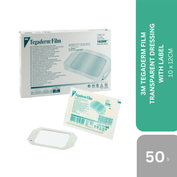 3M TEGADERM FILM TRANSPARENT DRESSING WITH LABEL