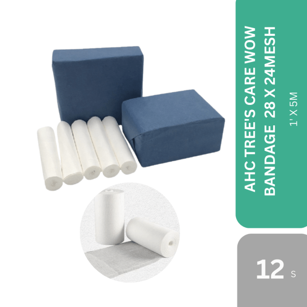 AHC TREE'S CARE WOW BANDAGE  28 X 24MESH X 5M 12'S