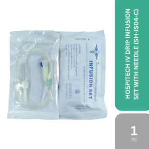 HOSPITECH IV DRIP INFUSION SET WITH NEEDLE (SH-IS04-C) 1'S