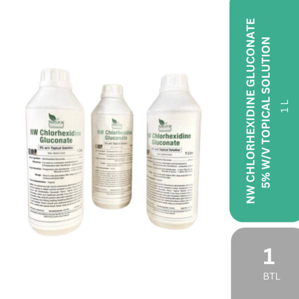 NW CHLORHEXIDINE GLUCONATE 5% W/V TOPICAL SOLUTION 1L