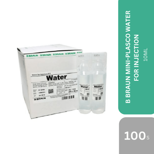 B BRAUN MINI-PLASCO WATER FOR INJECTION 10ML X 100s
