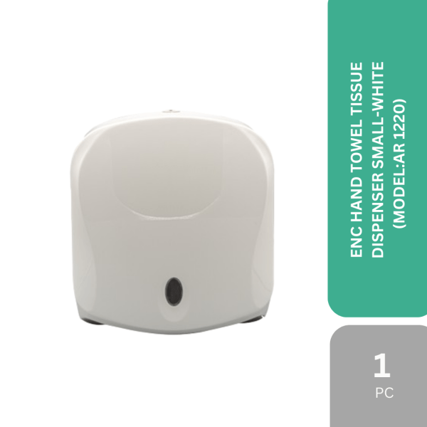 ENC HAND TOWEL TISSUE DISPENSER SMALL-WHITE (MODEL:AR 1220)
