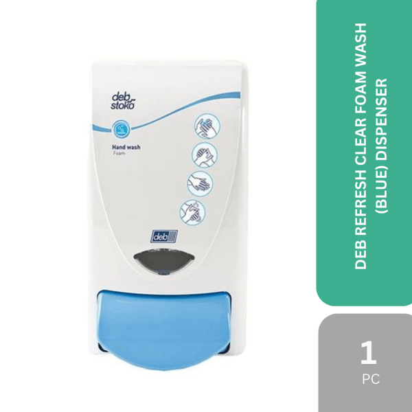 DEB REFRESH CLEAR FOAM WASH (BLUE) DISPENSER