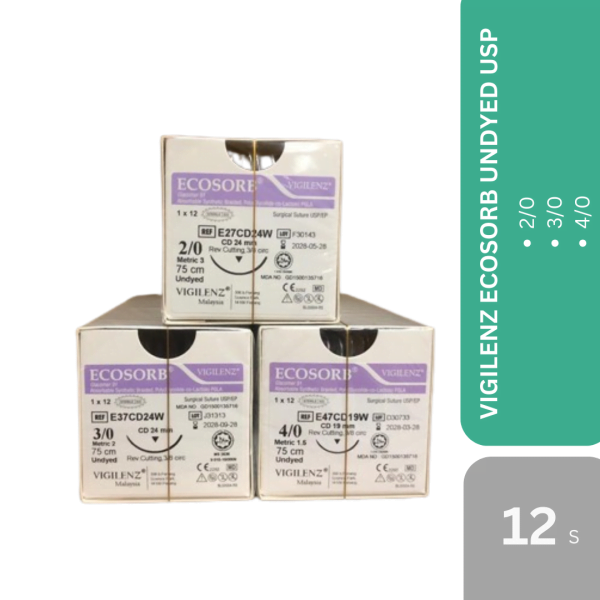 VIGILENZ ECOSORB UNDYED 12'S