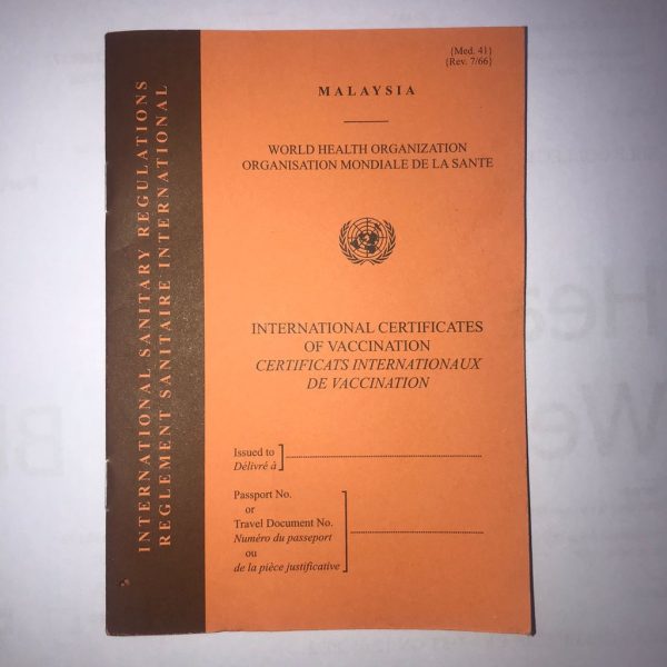 BUKU UMRAH (INTERNATIONAL CERTIFICATES OF VACCINATION)