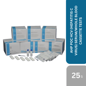 AHP POC HCV (HEPATITIS C VIRUS) SERUM/WHOLE BLOOD CASSETTE TESTS 25'S