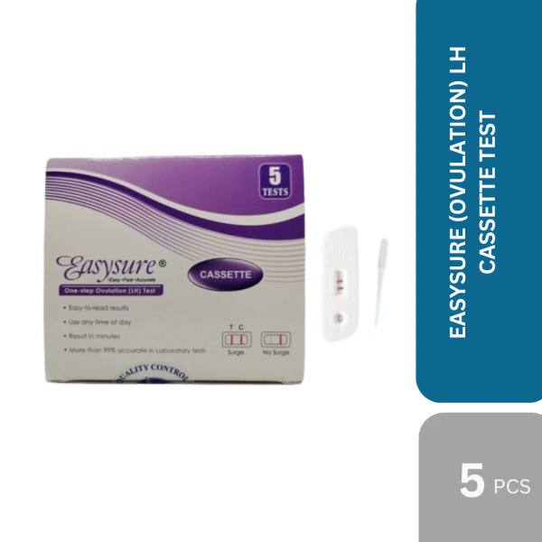 EASYSURE (OVULATION) LH CASSETTE TEST (5 TESTS)