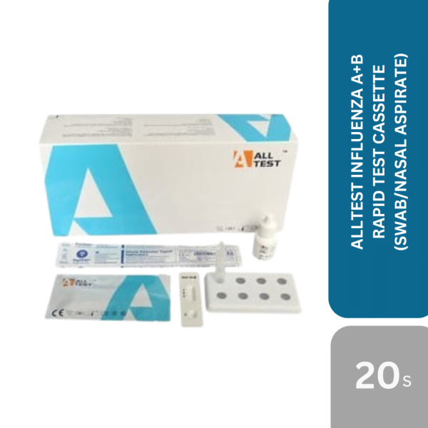 ALLTEST INFLUENZA A+B RAPID TEST CASSETTE 20T (SWAB/NASAL ASPIRATE)