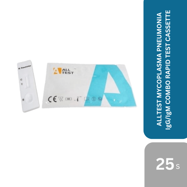ALLTEST MYCOPLASMA PNEUMONIA IgG & IgM COMBO RAPID TEST CASSETTE 25's/BOX