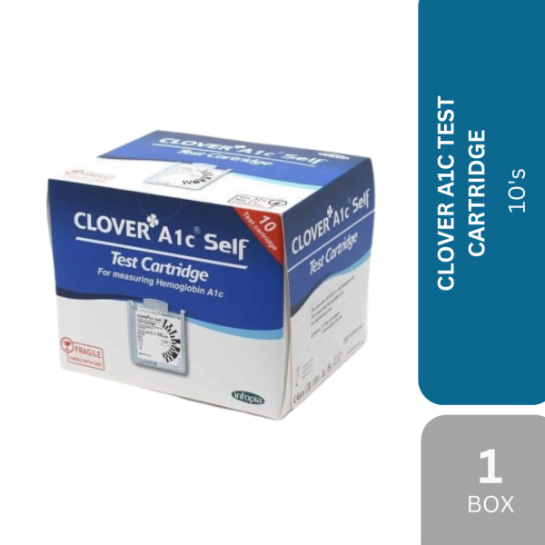 CLOVER A1C TEST CARTRIDGE 10's