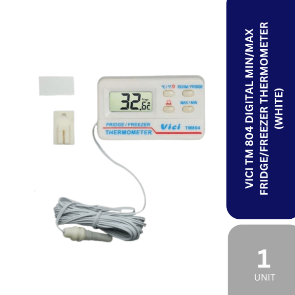 VICI TM 804 DIGITAL MIN/MAX FRIDGE/FREEZER THERMOMETER (WHITE)