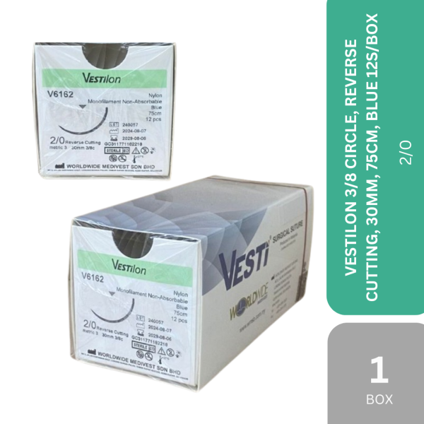 VESTILON 3/8 CIRCLE,REVERSE CUTTING,BLUE 12S
