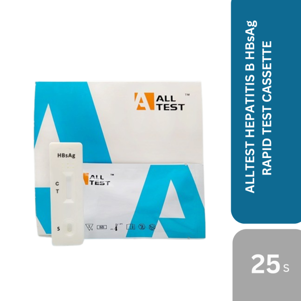 ALLTEST HEPATITIS B HBsAg RAPID TEST CASSETTE 25T/BOX
